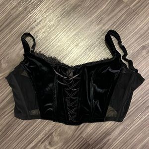 Black Velvet Victoria’s Secret Bustier
